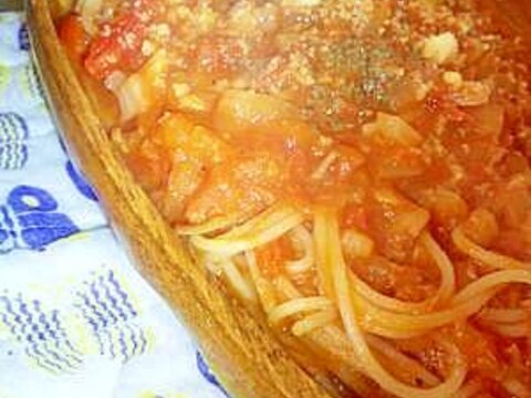 生トマトで作る☆本格的なトマトソースパスタ